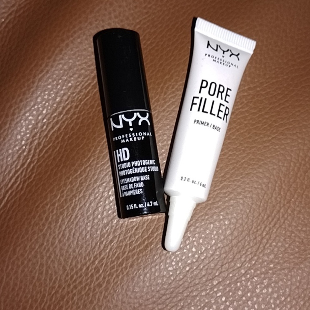 Lot of 5:NYX Pore filler + eyeshadow base+ 3 Samples